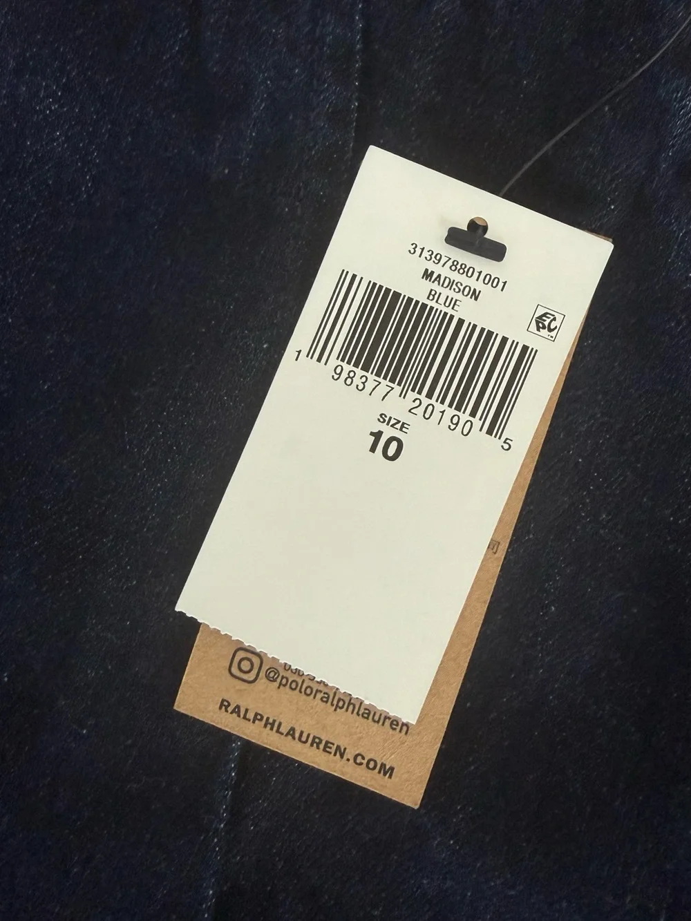 Girls Polo by Ralph Lauren Dark Denim Skirt